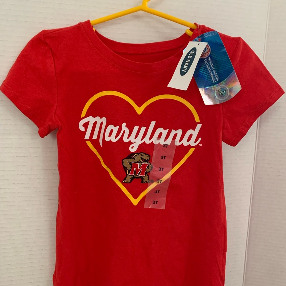 Old Navy Red Maryland Heart Kids Tee